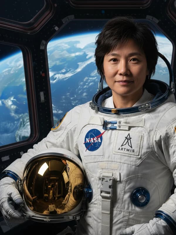 Astronaut AI headshot example