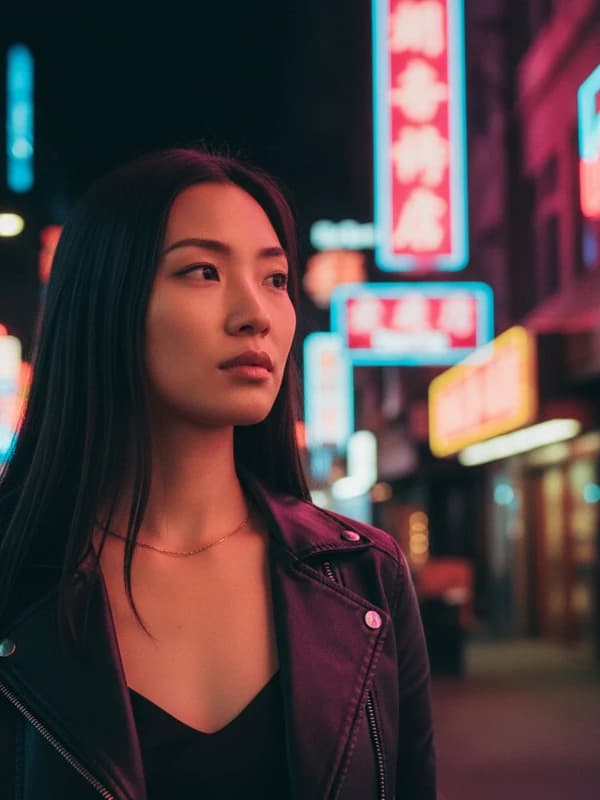 Cinestill Neon AI headshot example