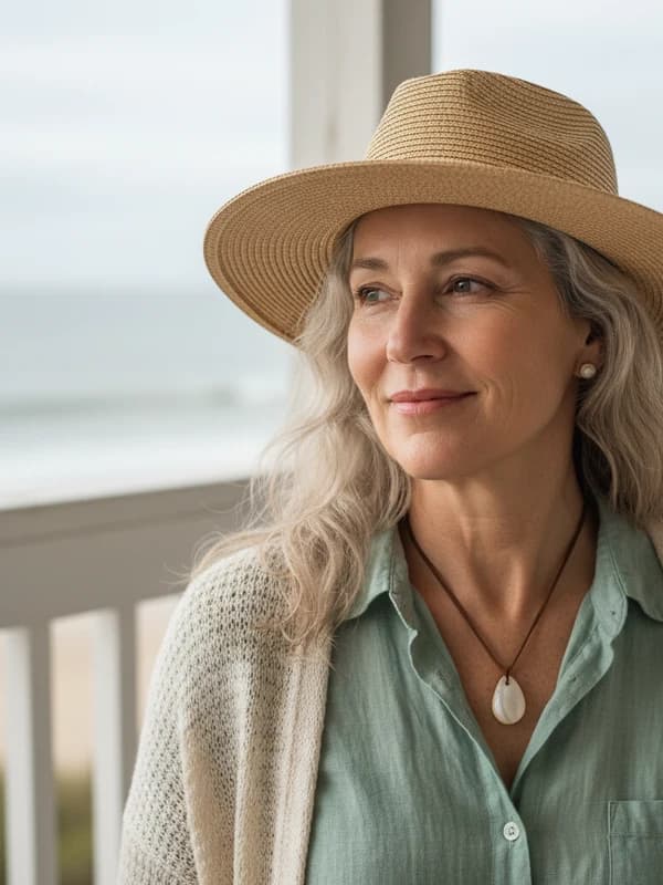 Coastal Grandmother AI headshot example