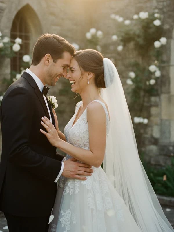 Wedding Preview AI headshot example — Your wedding day, today