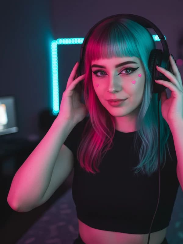 E-Girl AI headshot example