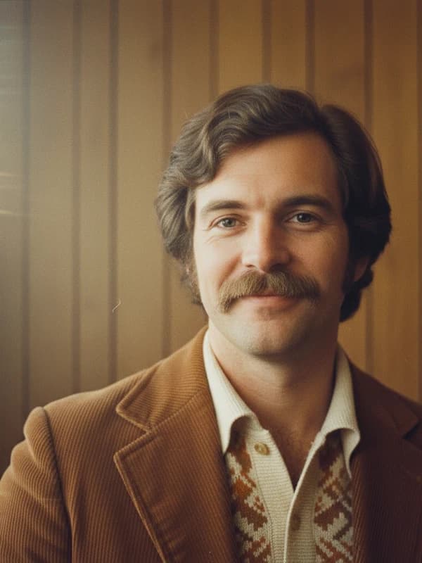 70s Film AI headshot example