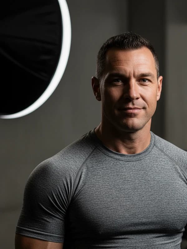 Fitness Definition AI headshot example