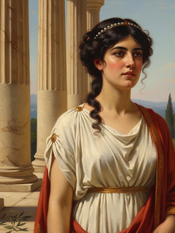 Greek Classical AI headshot example