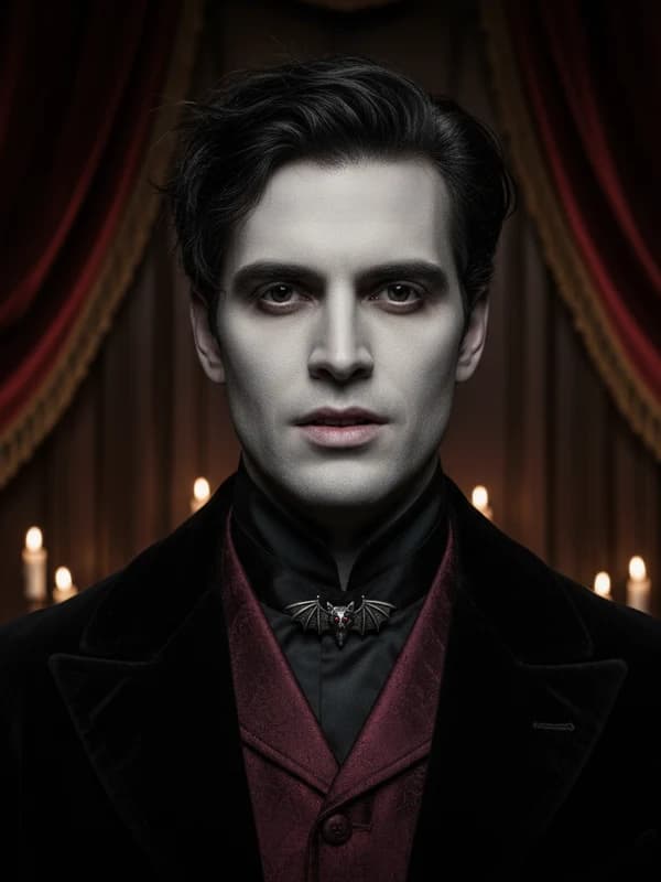 Vampire Gothic AI headshot example