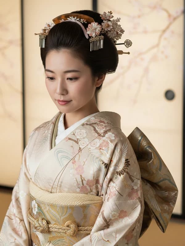 Japanese Kimono AI headshot example