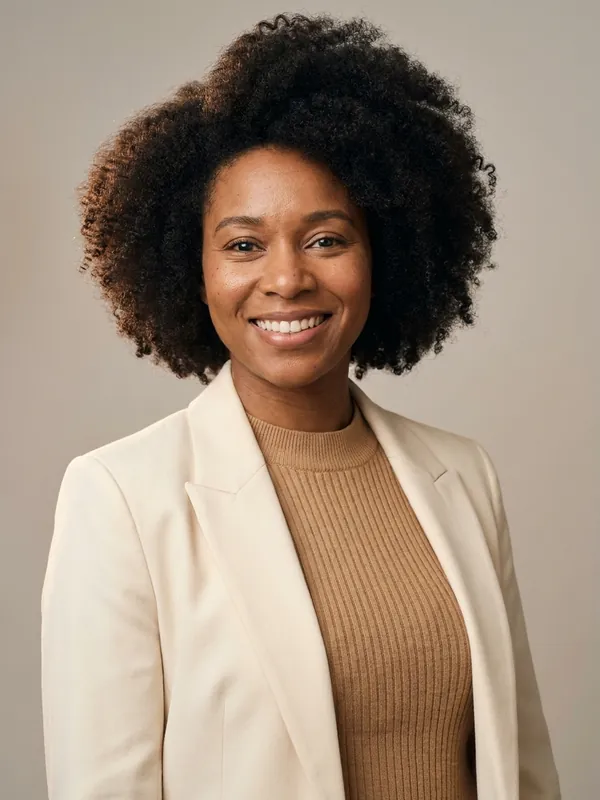Natural Curls Studio AI headshot example — Your curls, kept