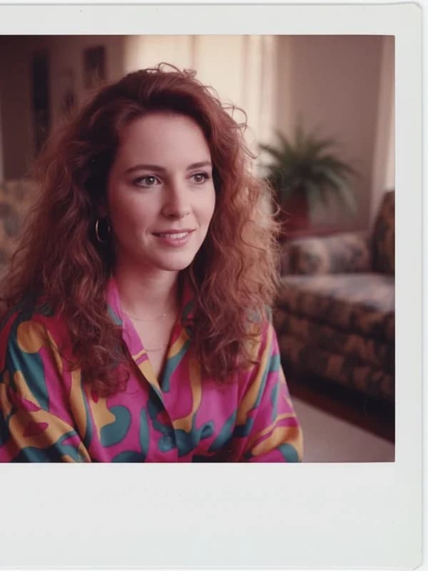 Polaroid AI headshot example