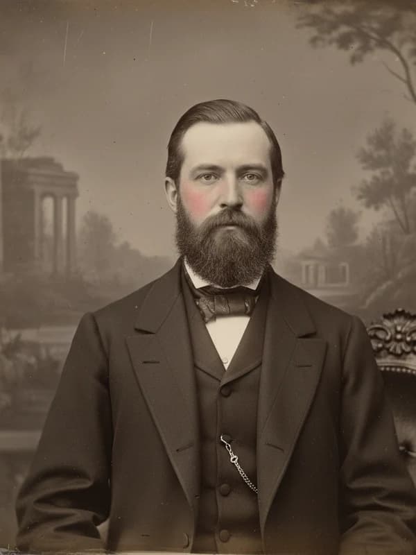 Victorian Tintype AI headshot example