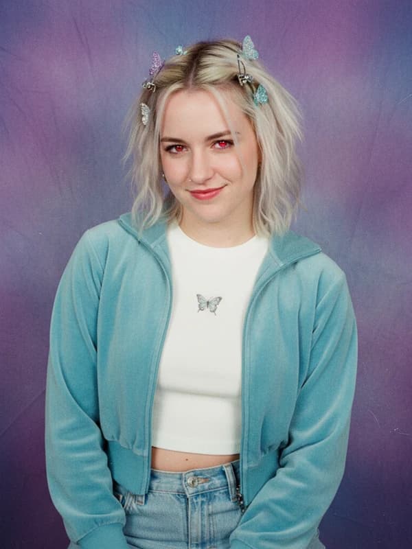 Y2K 2002 AI headshot example