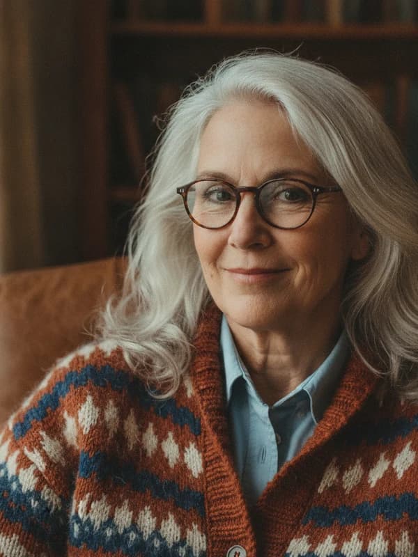 Eclectic Grandpa AI headshot example — Heritage layers, lived-in cool