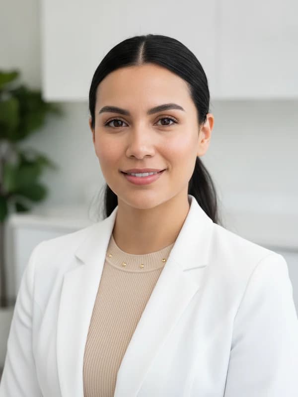 Med-Spa AI headshot example — Aesthetic-clinic glow