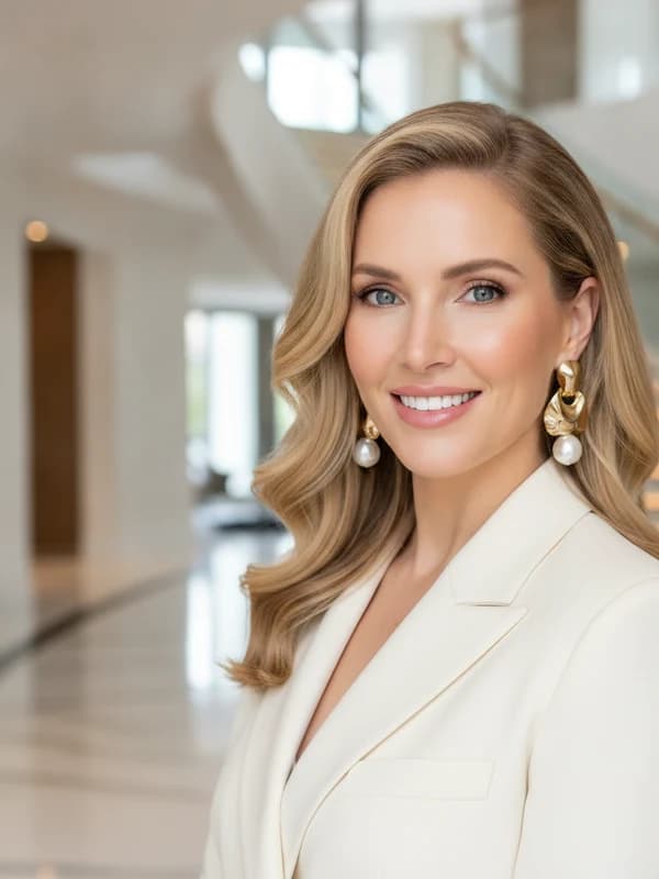 Luxury Realtor AI headshot example — Million-dollar listing
