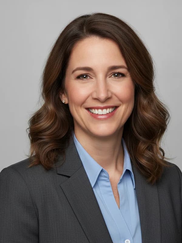 Modern Realtor AI headshot example — MLS-ready · blazer, no tie