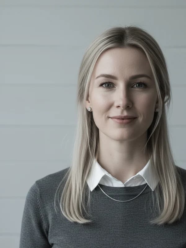 Scandi Old Money AI headshot example