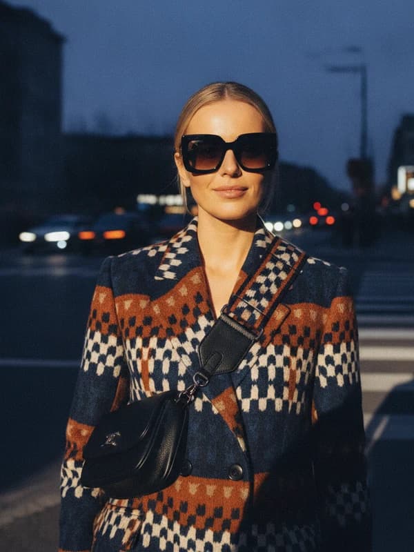 Street Style AI headshot example — Fashion-week flash
