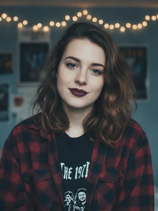 2010s Tumblr AI headshot example — Soft-grunge indie