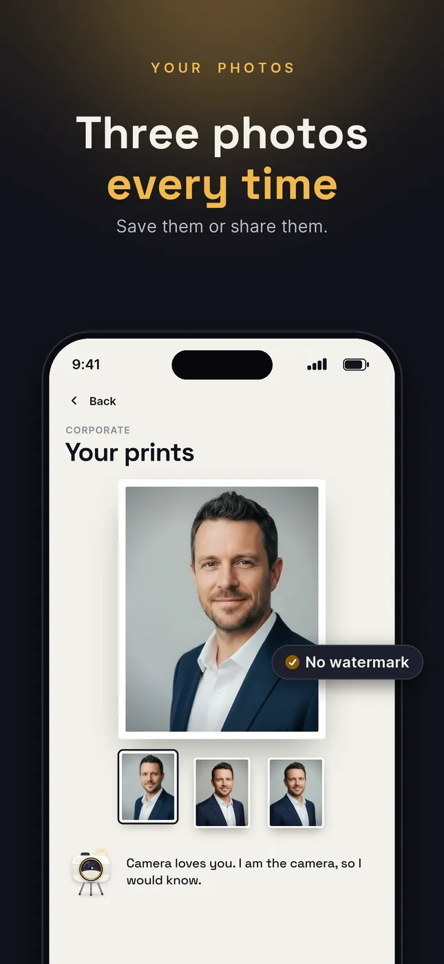Three prints to choose from